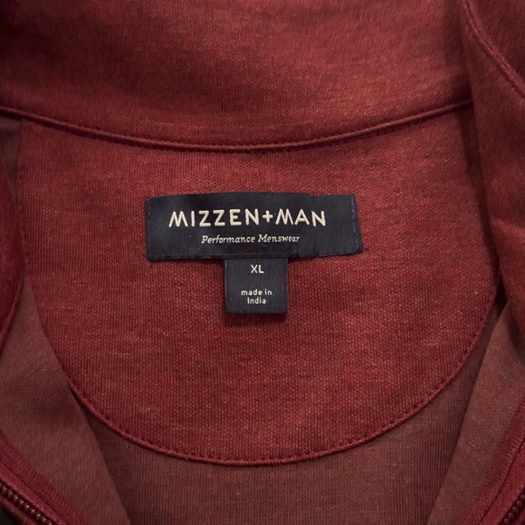 Mizzen+Main Fairway 1/4 Pullover Maroon XL New - Picture 2 of 2